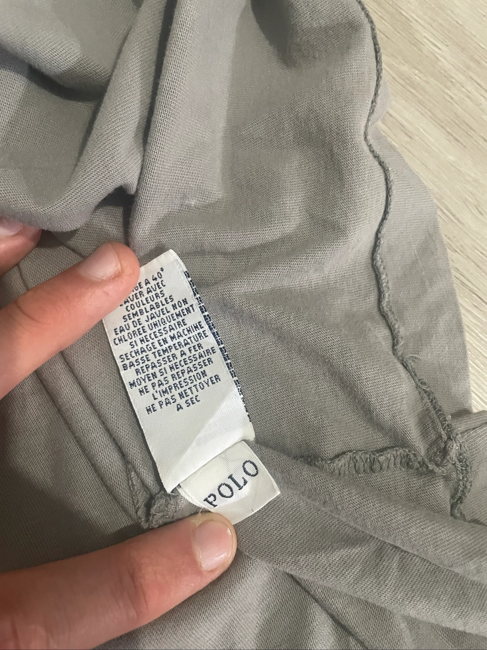 Polo Ralph Lauren grijze V-hals T-shirt, maat L – photo 6